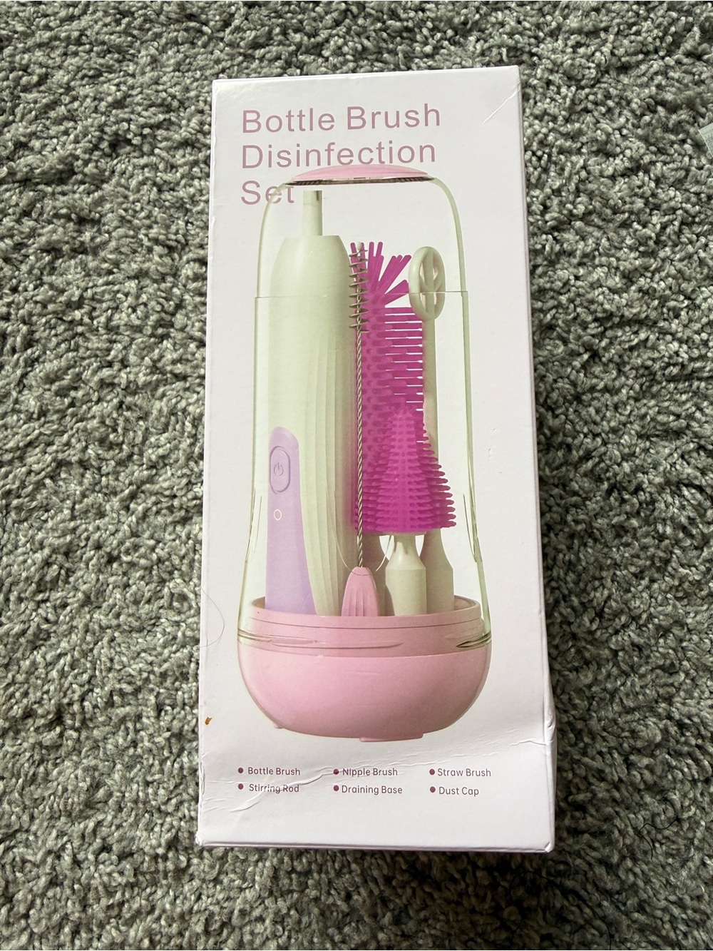 Bottle Brush Disinfection Set - Pink